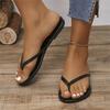 Flat Flip-flops Outer Wear Summer Women's 2024 New French Evening Wind Niche High-end Toe Beach Sandals