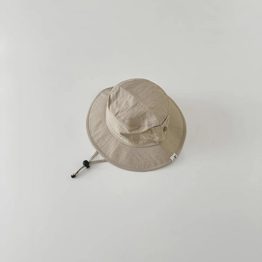 New Kids Bucket Hat for Boy Girl Sporty Fashion Solid Color Camping Cap for Children Simplicity Summer Travel Sunshade Hat