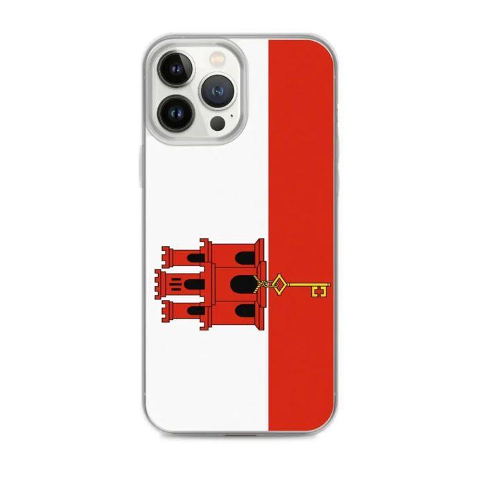 Coque iPhone - Cebelitarık - Drapeau - Çorba - Çok renkli - TPU şeffaf