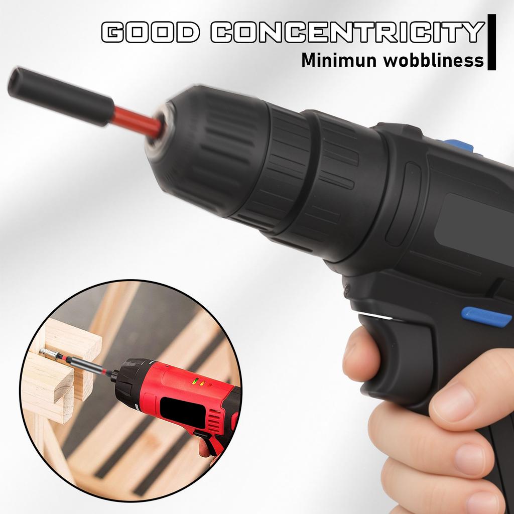 8Pcs Impact Magnetic Screwdriver Bit Holder Extension Socket Drill Bit Holder 1/4" Hex Shank Magnetic Extension Bits Holders Set