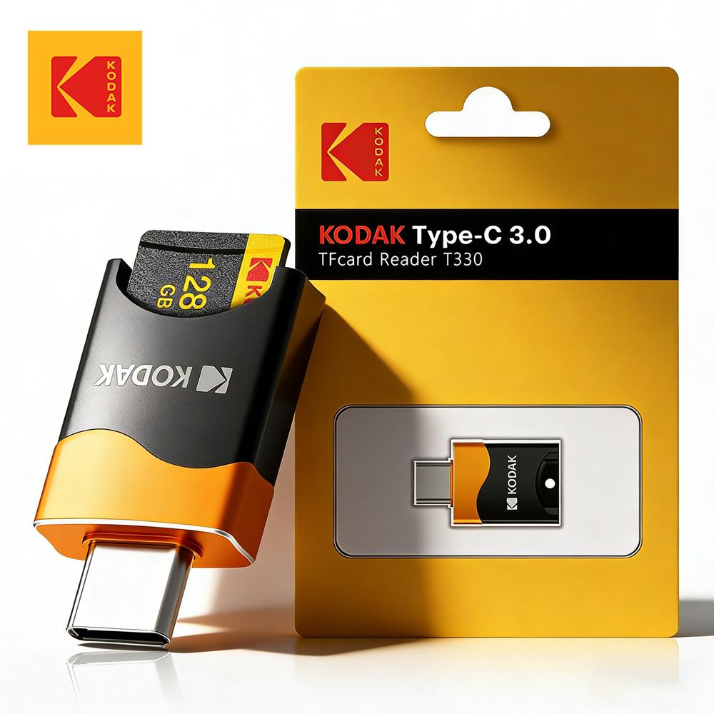 

Kodak Micro SD Card Reader Type-C OTG Adapter TF Memory Card High-speed Transmission For iPhone15/16/17 PC Laptop Galaxy Phones 1 Piece