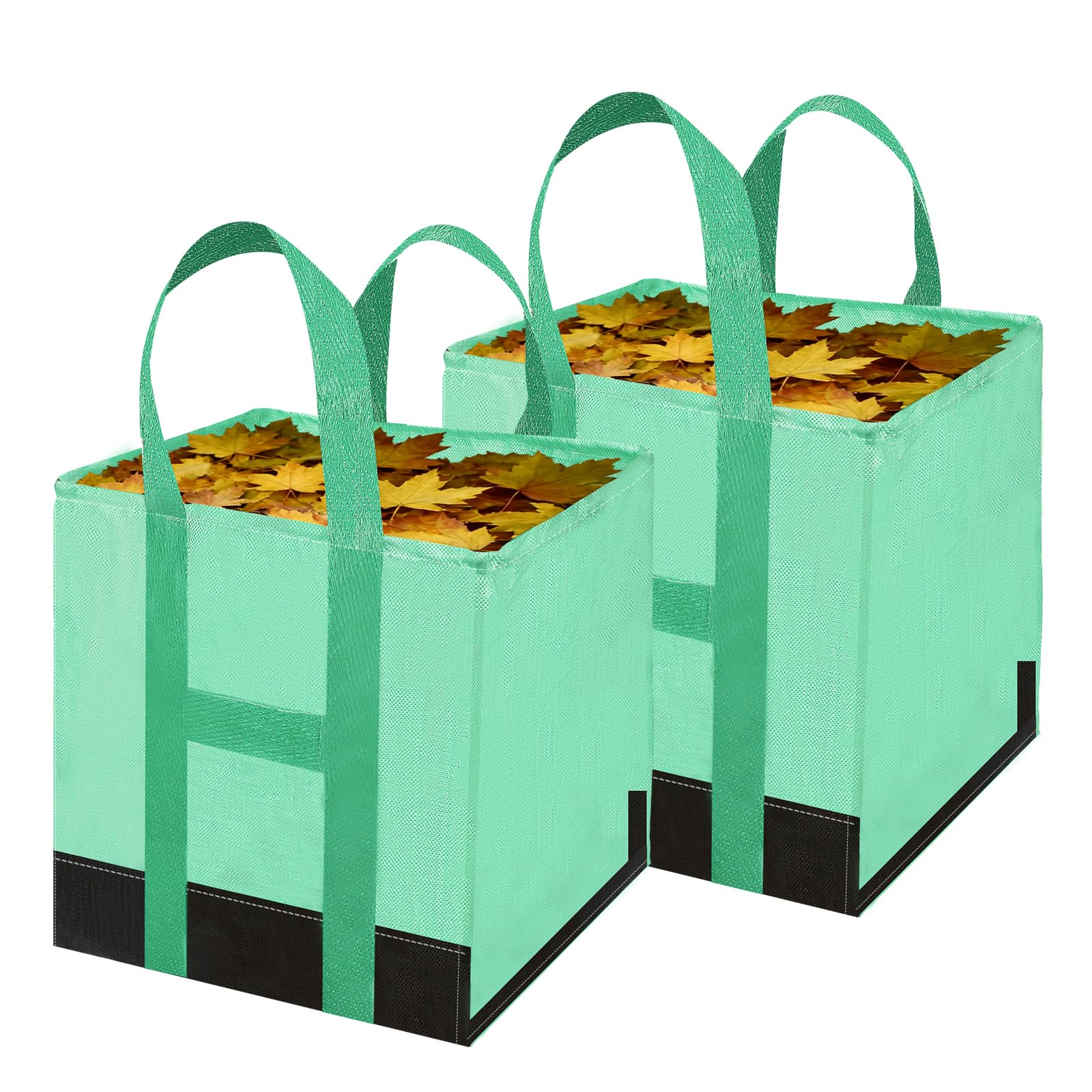 

Vevesoas Garden Large Capacity 140L Pack of Pruning and Leaf Large Garden Grass Collection Bags for Vegetable and Garden Cleaning Bags, (Size