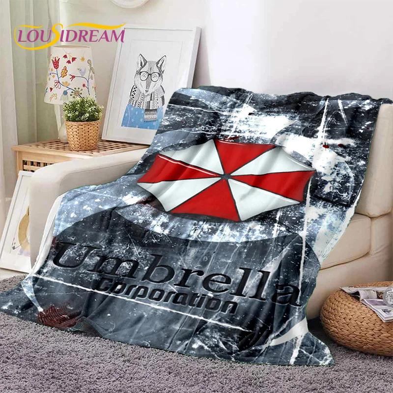 Horror Games R-Resident Evil Soft Flannel Blanket for Beds Bedroom Sofa Picnic,Throw Blanket for Cover Outdoor Leisure Nap Gift