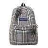 Schultasche Herbst und Winter neuer karierter Rucksack weiblich Koreanischer fauler Stil Pendlerrucksack Grund- und Sekundarschüler Rucksack mit großer Kapazität