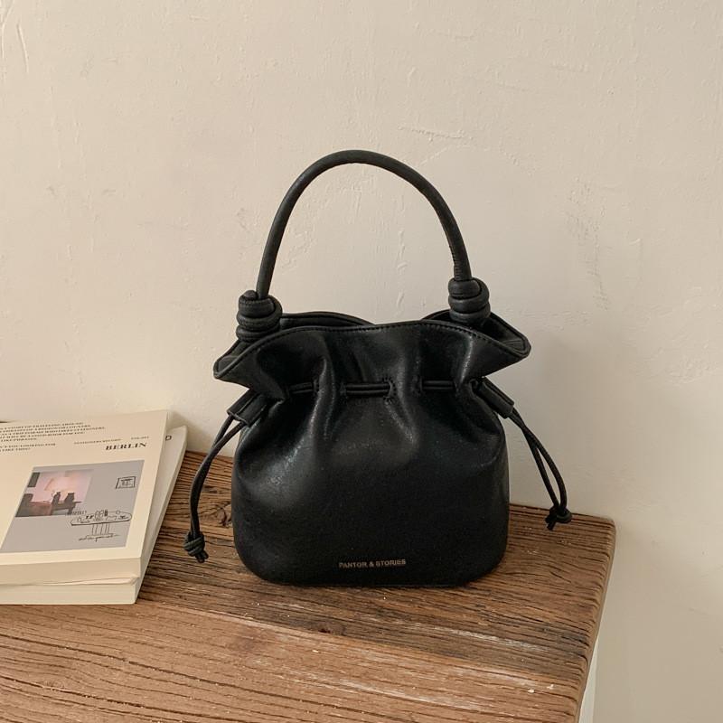 IELGY Portable Bucket Bag Fashionable All-Match Messenger Bag