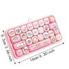 26-Tasten Mini-Tastatur Anhänger Transparente Zweifarbige Tastatur Schlüsselanhänger Kinder Tasche