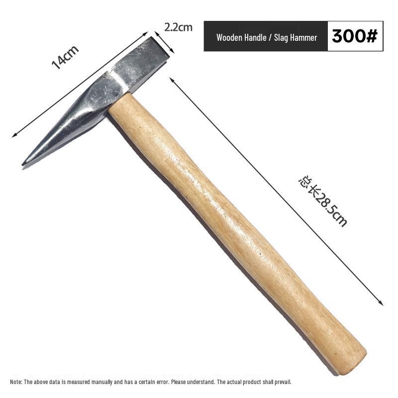Multifunctional Rust & Welding Hammer with Carbon Steel, Ice Breaking, Black Spring Handle Deslagging Hammer