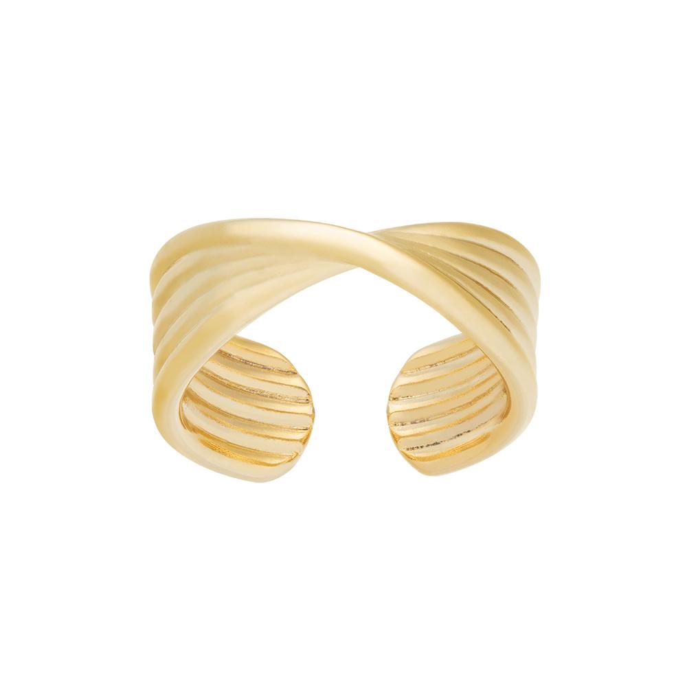 Paul Brial Wrinkle Gold Ring Pobr0243