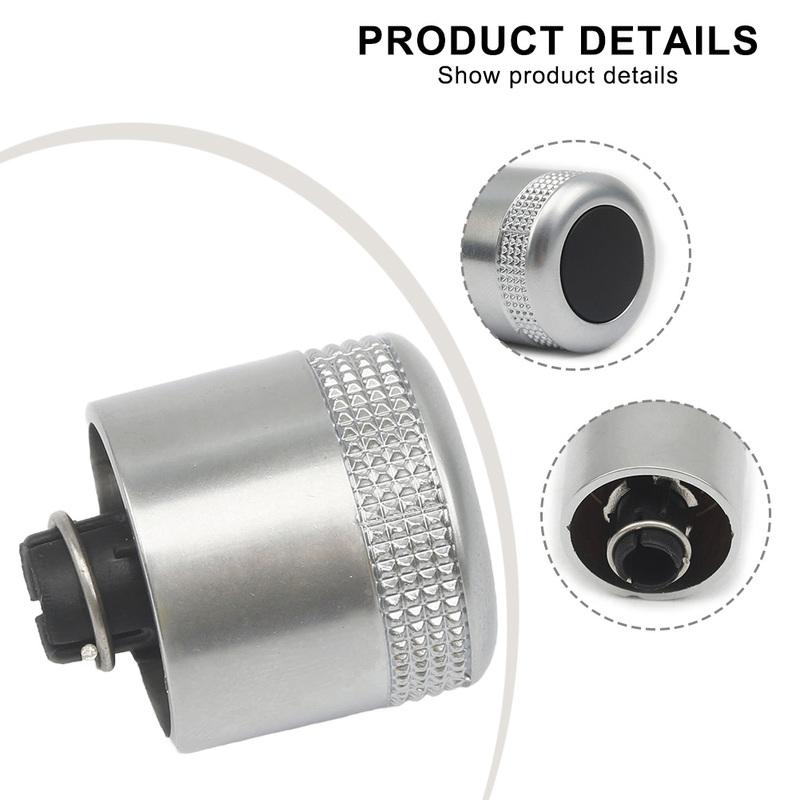 Car Audio Knob Volume Control Knob Silver Color Stable Characteristics Brand New Condition For S6 C6 2007-2010