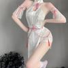 Chinesisches Kostüm Cosplay sexy Dessous Unterwäsche erotisch frech Babydoll beliebtes Kostüm Erwachsene weiß Halloween Versuchung ausgefallenes Kleid [Ahegao] Damen