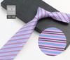Men'S Tie Business Shirt, Striped Security Professional Dress Plus Logo8Cm Hand-Typed