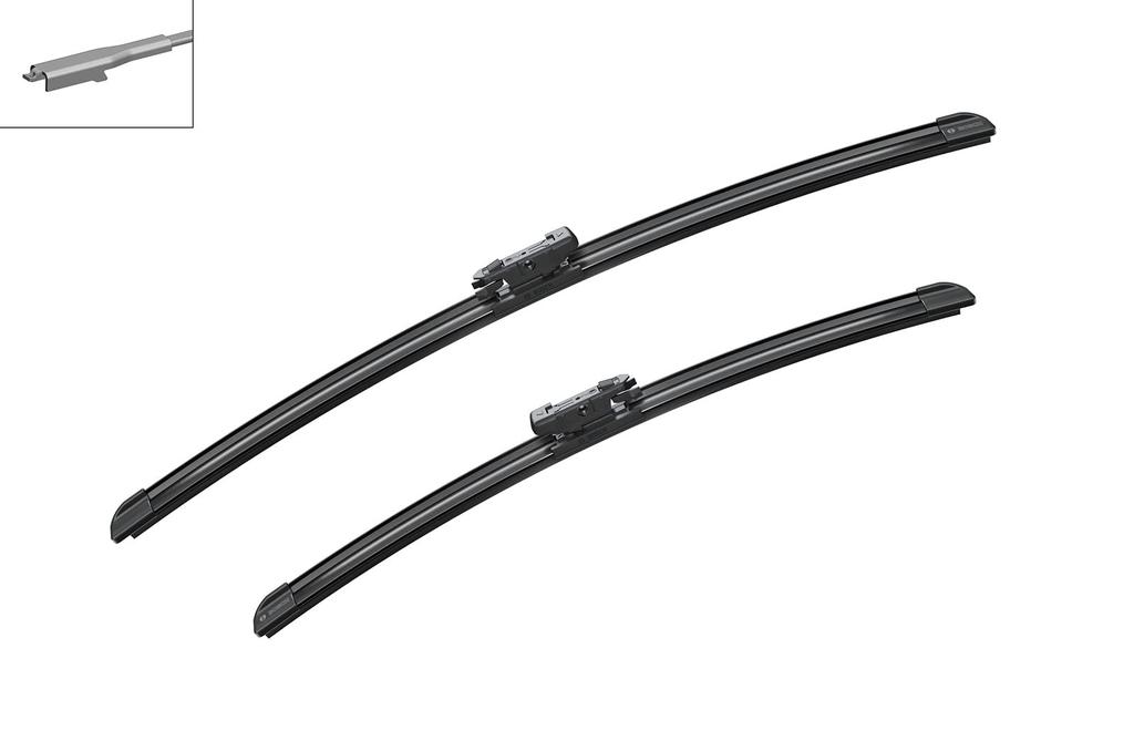 BOSCH Flat Wiper Blade for Imported Aero Twin Models A011S Cars, Only, 550/450mm