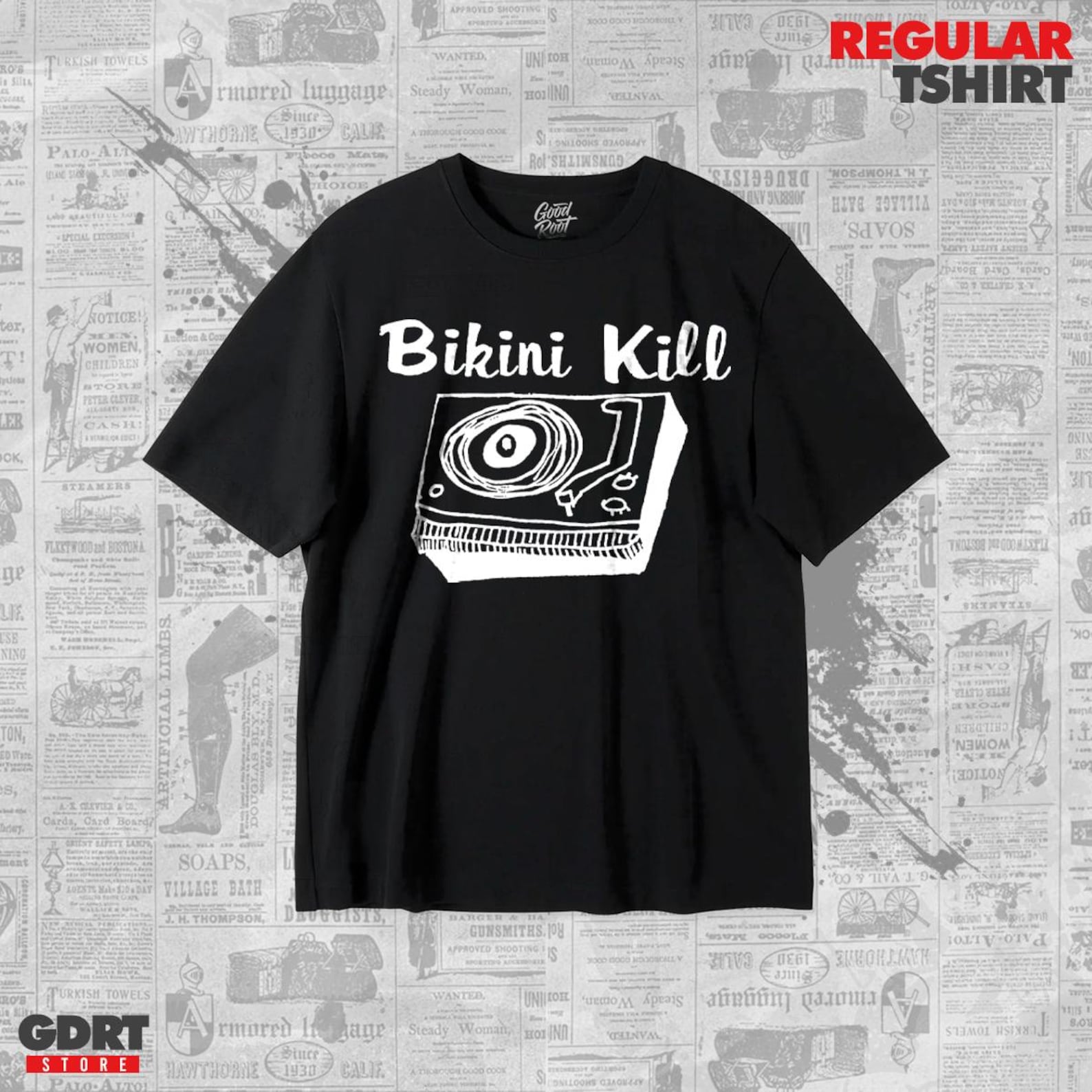 Bikini Kill T shirt - New Radio - Unisex Heavy Shirt 4XL
