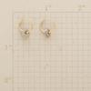Hecheng European & American Fashion Two-Tone Electroplated Circle Earrings
