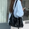 Solid Color Tote Bag Large Capacity Ladies Crossbody Bag Trendy Pu Shoulder Bag  Holiday