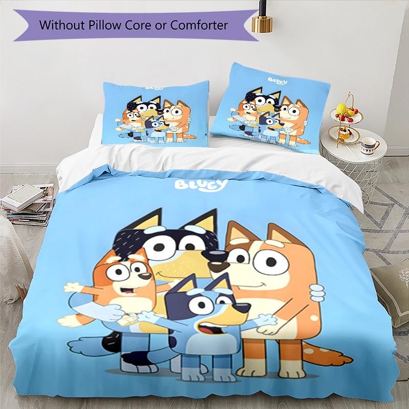 3pcs B-Blucy6 Design Cover Set - HD Printed Bedding with 1 Cover and 2 Pillowcases - Perfect for Home and Dorm Decor