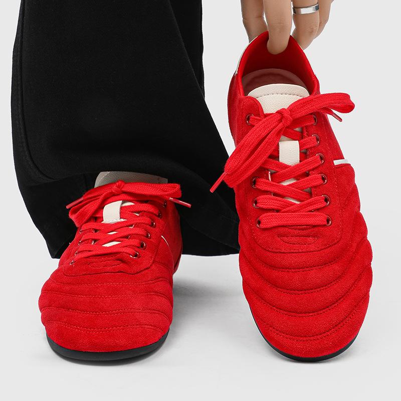 2025 new casual flat-bottomed trendy running shoes to work college style sports shoes breathable thin-soled German training shoes men's shoes