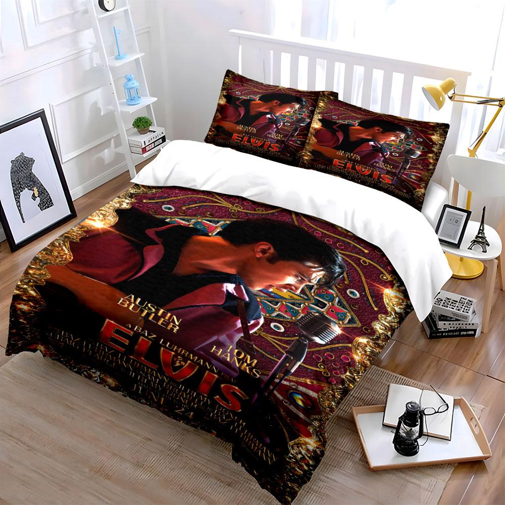 Musician portrait with microphone. Bedding sets Duvet cover sets Duvet covers Pillowcases(1*Duvet Cover 2*Pillowcases without duvet insert)