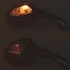 2x Regulowane lusterka wsteczne do motocykla ze zintegrowanym dynamicznym kierunkowskazem LED, odpowiednie do GY6 125