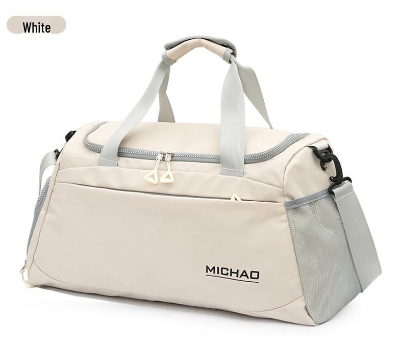 Water-Repellent Travel Bag with Wet/Dry Separation & Shoe Compartment for Sports, Fitness, Business, and Short Trips