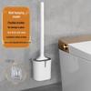 Wall-Mounted Silicone Toilet Brush
