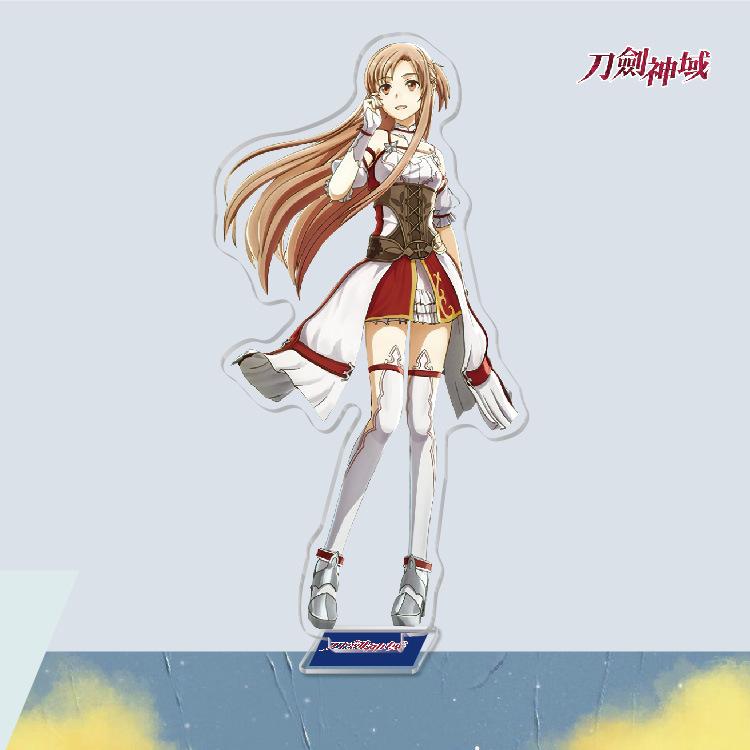 Anime Game Merchandise Sword Art Online Acrylic Stand Figures Kirito Asuna Sinon