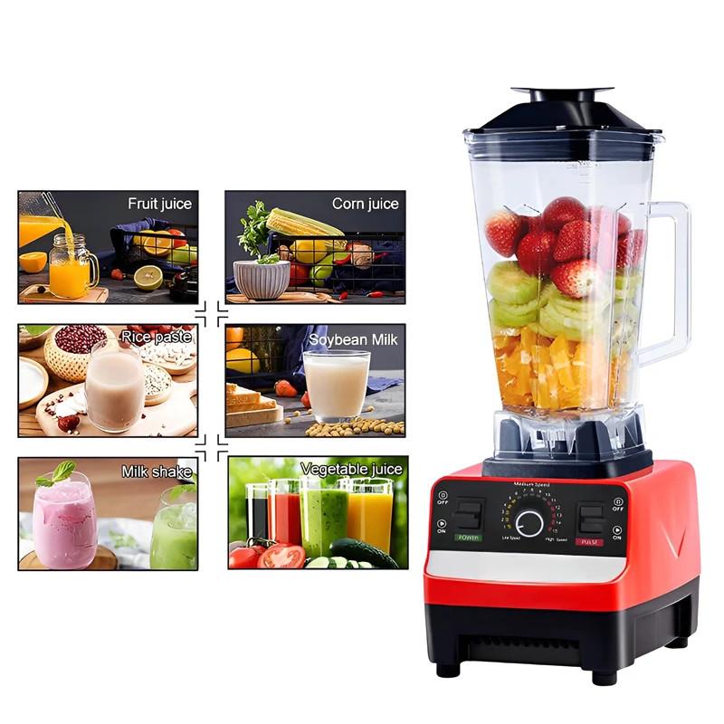 2000W Kitchen Food Processor Stationary Mixer High Power Ice Smoothies Blender Heavy Duty Commercial Juicer