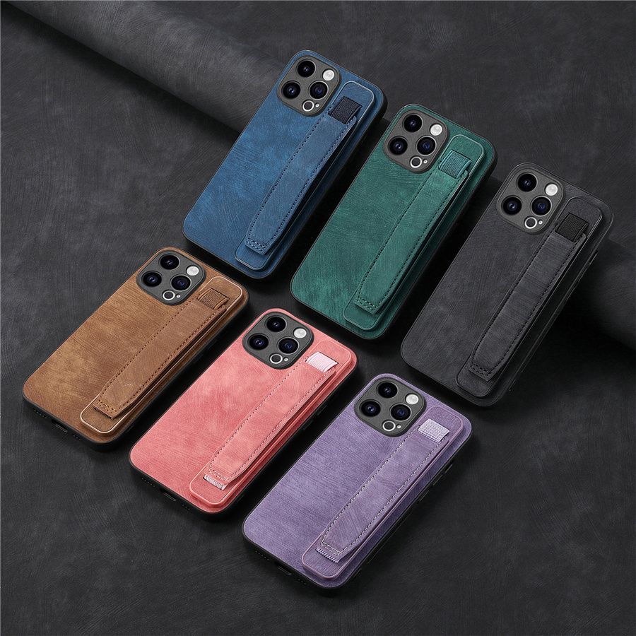 Samsung S24ultra Phone Case S23/S22 + Bracket S21FE Multi-function S20 Wristband S10/S9 Retro S8