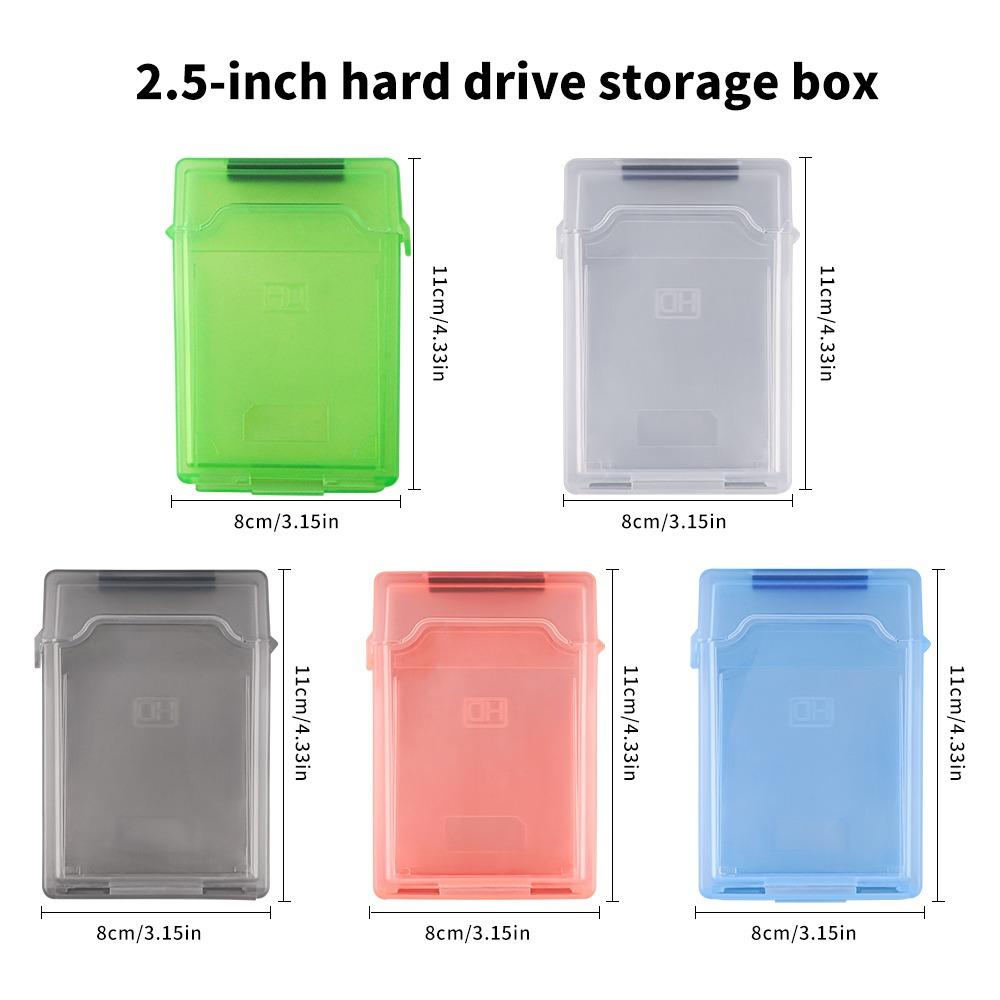 Staubdicht Kratzfest 2,5 Zoll Festplattengehäuse, Tragbare Aufbewahrungsbox für IDE/SATA Solid State & Mechanische Laufwerke