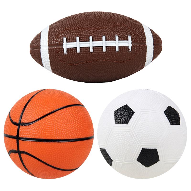 1/2/3PCS Mini Inflation Ball PVC Football Basketball Rugby Parent-kid Interaction Game Props Indoor Outdoor Sport Party Gift ZYF