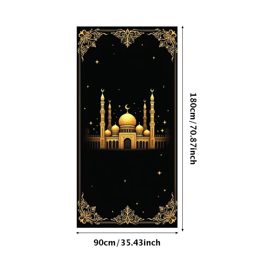 Ramadan Decoration 2025 EID Backdrop Curtains Wall Hanging Decor Indoor Outdoor Banner Ramadan Room Background