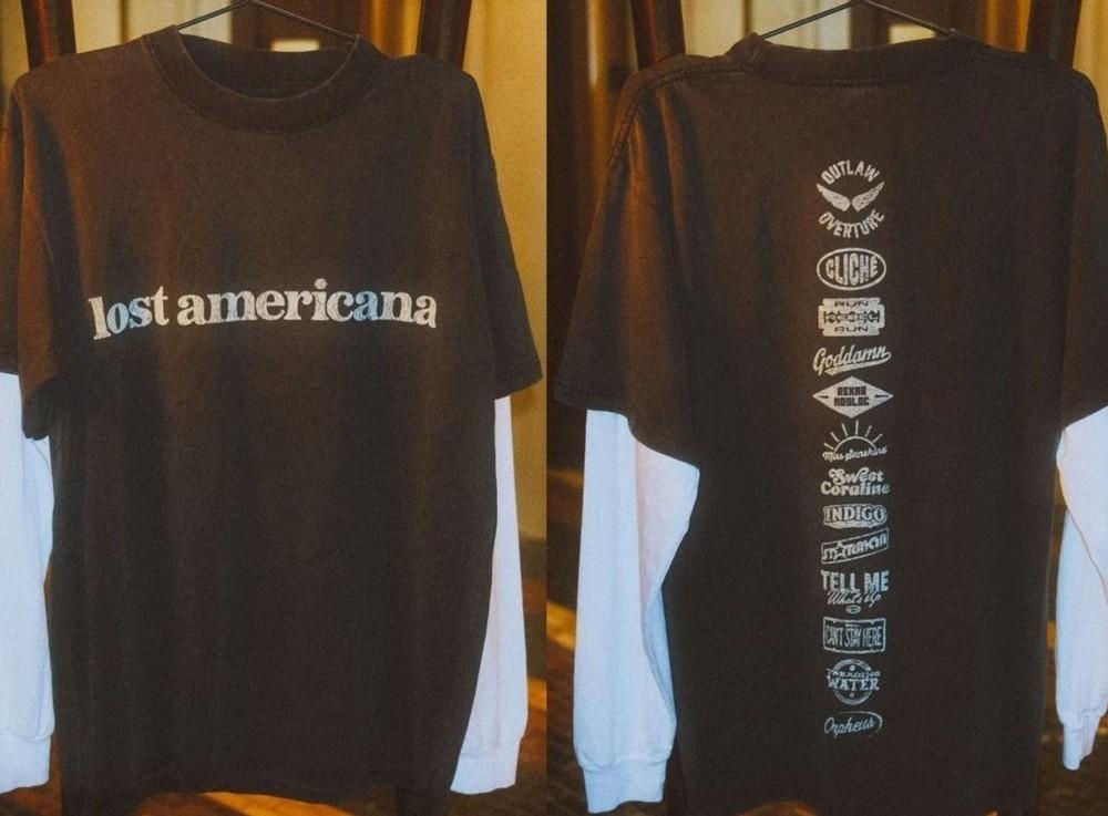 

Machine Gun Kelly MGK Lost Americana Tour Reprint B073 only Tshirts on the out Unisex T-Shirt S