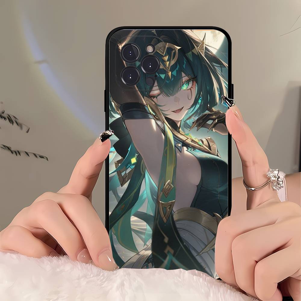 Genshin Impact Song Of The Welkin Moon Phone Case For IPhone 17 Air 16 15 14 Plus 13 12 Mini 11 Pro Max Black Cover