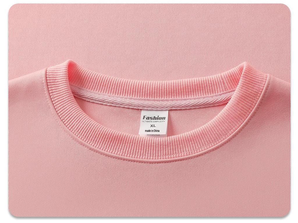 Ciężka Męska Bluza z Kapturem Casual Luźna 330G - Jednolity Kolor Amerykański Trend, Kolekcja Jesień/Zima