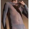 Unisex Matt 120D Nylon Bodystocking Penis Sheath Close Open Crotch Bodysuit Tights Sexy Body Shaping Conjoined Lingerie Pijamas