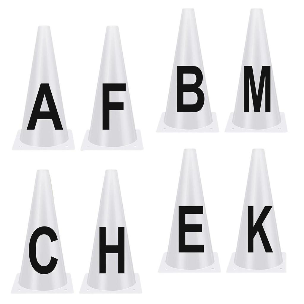 8 Pieces Dressage Cones Stable Sturdy Events Equipment,Sports Easy to Set up Comprehensive