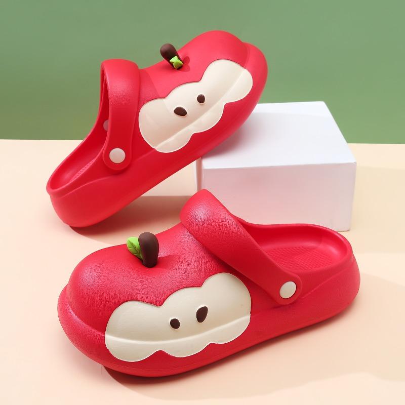 

New hole shoes women s summer wear non-slip thick-soled red apple cute cartoon beach sandals women 35-36 червоний