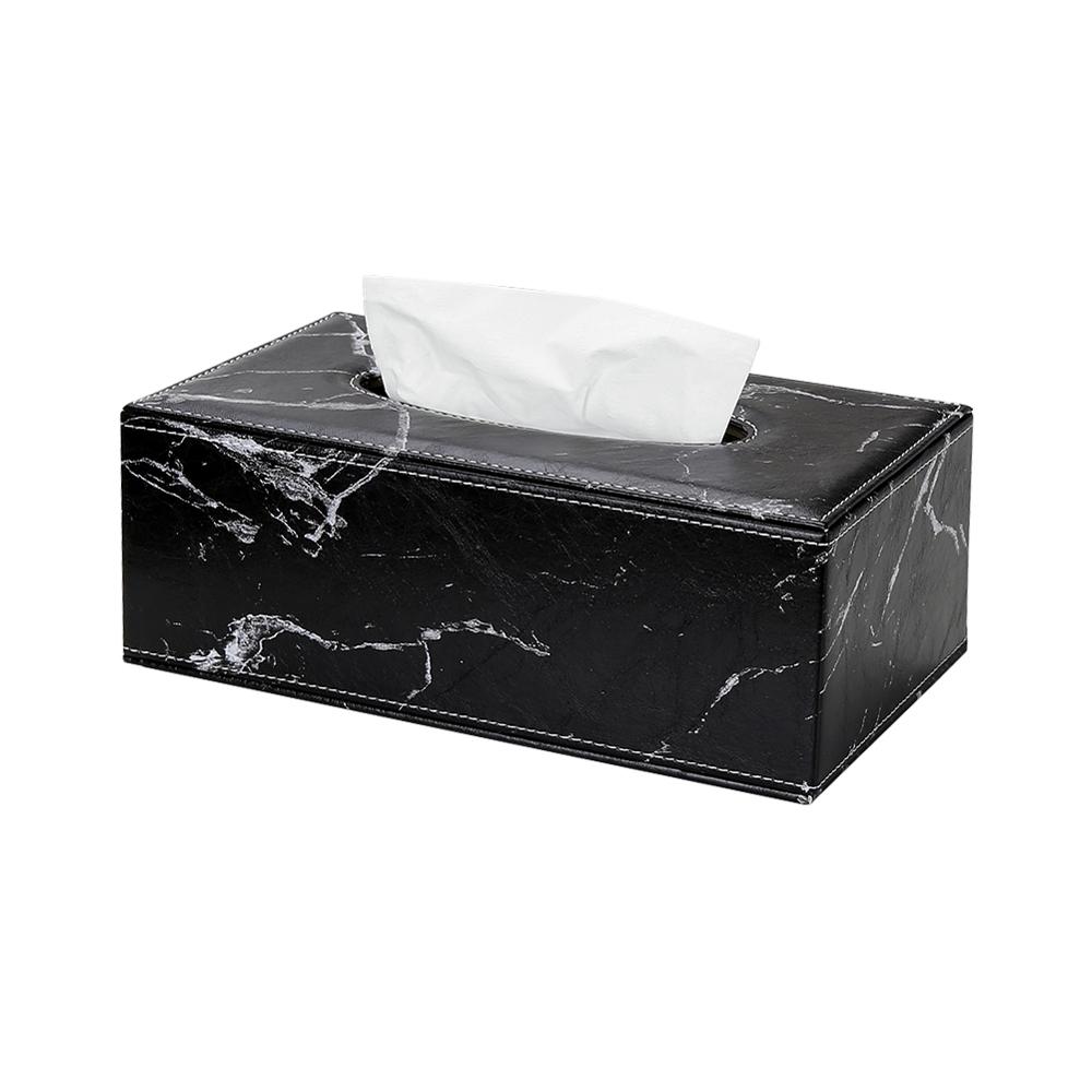 NEW Arrival! Marble Towel Dispenser Faux Leather Tissue Box Cover Holder Elegant Royal Car Home Napkin Towel Tissue Holder Case