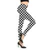 Fashion Geometric Striped Plaid Printed Leggings Stretch Pants Leggings High Waist Elasticity Pants Soft Trousers for Women Tights Fitness Yoga Pants