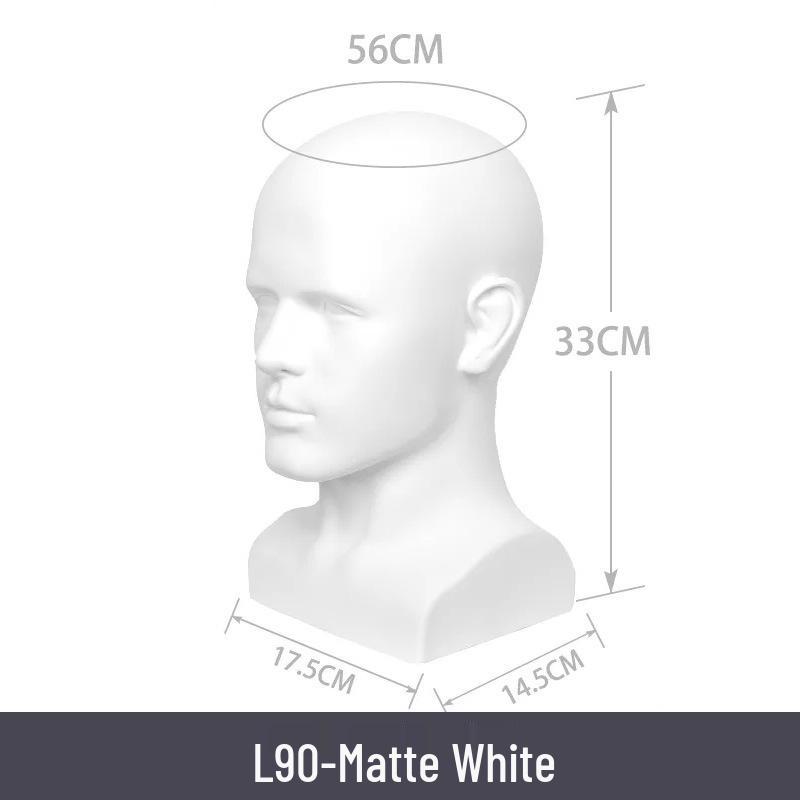 Multifunctional Display Mannequin Head for Spray Paint Hat, Bow Tie, Glasses, and Mask Props