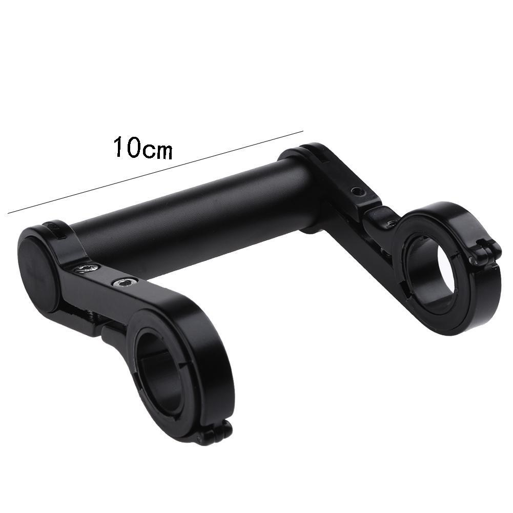Support de lumière de vélo 10CM, pince d'extension de guidon 31.8MM, cadre de vélo, support de montage à Double Extension pour éclairage de vélo