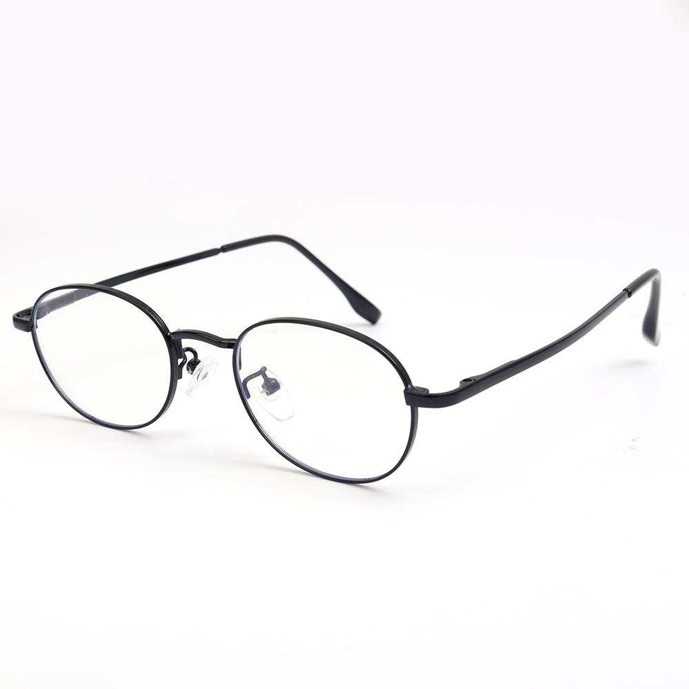 Harajuku Metal Round Oval Frame Glasses Y2K Women's Retro Small Glasses Japanese Glass Eyewear Decorative Anti-blue Eyeglasses