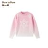 PawinPaw Girls' Gradient Round Neck Sweater