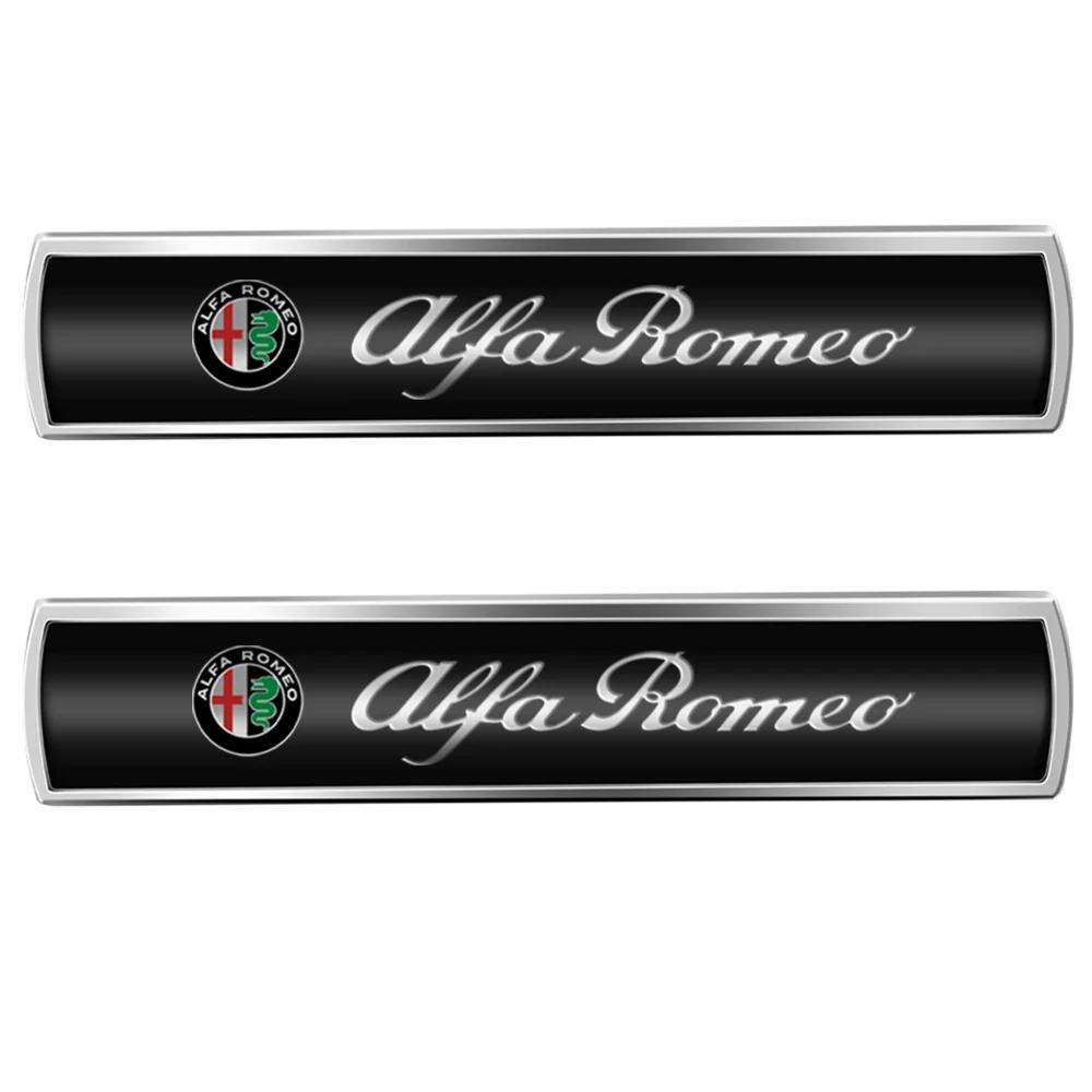 For Alfa Romeo Giulietta 159 Mito 147 156 Giulia Sportiva 166 3D Metal Car Sticker Decal Body Shape Badge Exterior Accessories