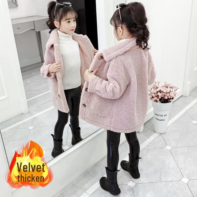 

Стильні вовняні светри та хутряні шуби для дівчаток - колекція осінь/зима 2023 120 cm рожевий