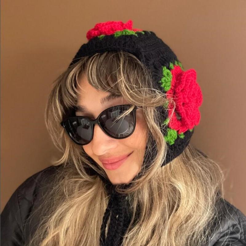 

Новая вязаная крючком многоугольная забавная шапка-пуловер ручной работы, модная и персонализированная шапка для взрослых One size