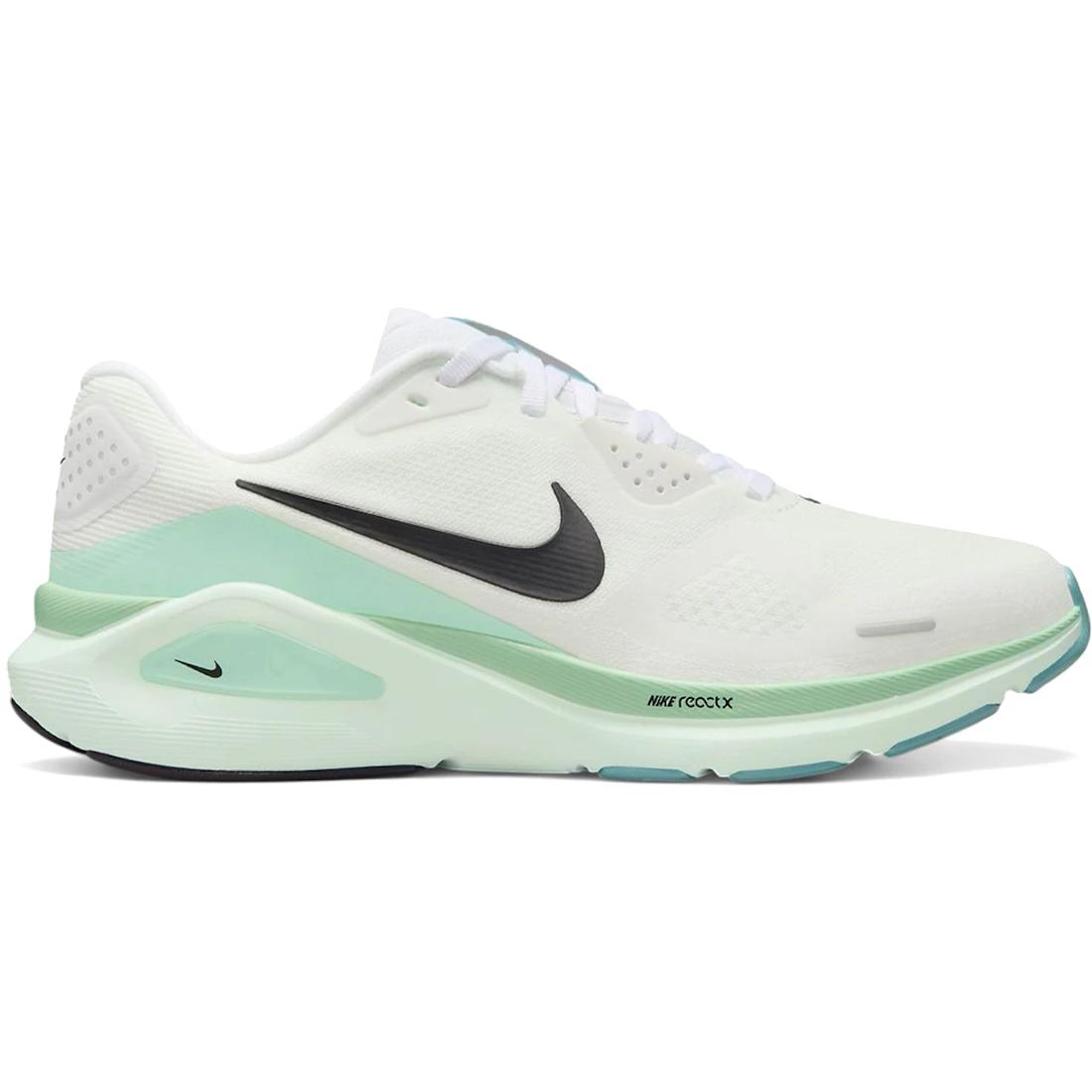 

Кроссовки Nike Structure 26 Белые Черные Едва Зеленые (Женский)(HJ1101-100) 36