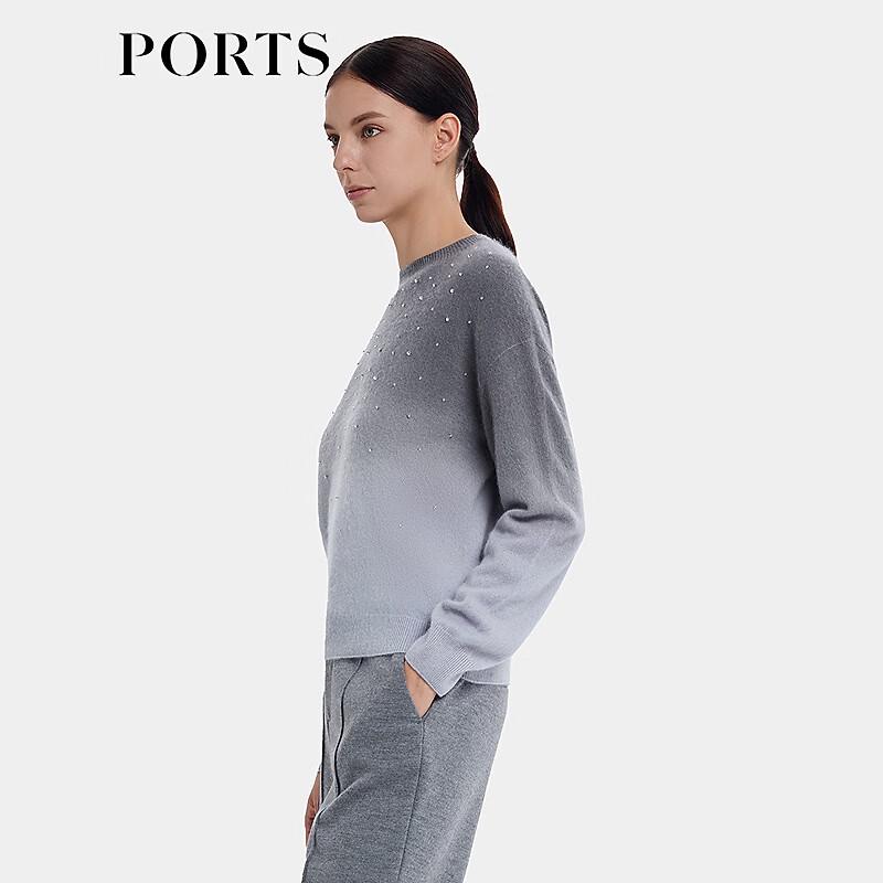 PORTS Women's Cashmere Knit Long-Sleeve Pullover Sweater