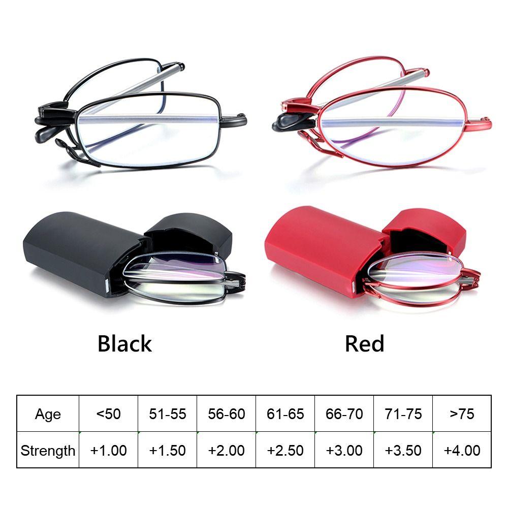 Blue Light Blocking Presbyopia Eyeglasses Readers Glasses with Glasses Case Strength+1.00~+4.00