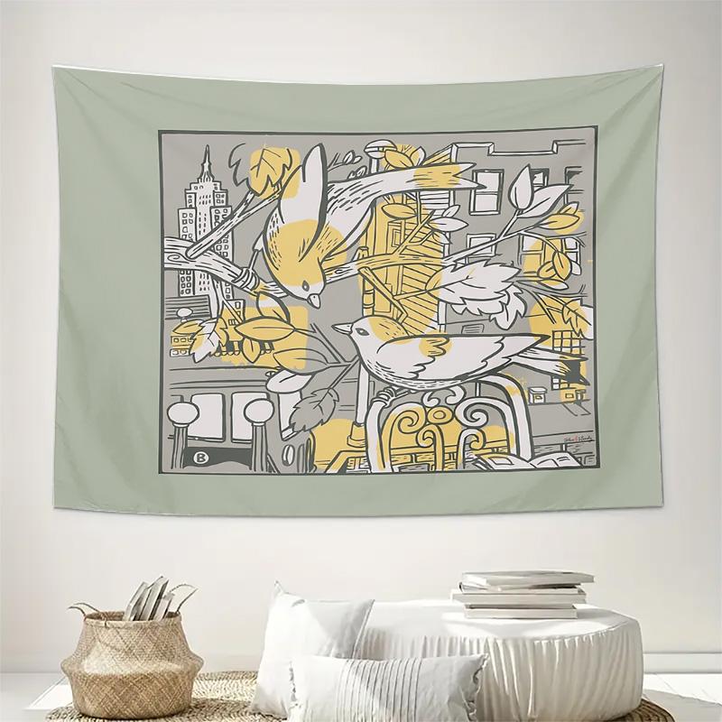 Bohemian Wall Tapestry Nature Forest Tree Tapestry Vintage Home Decor Room Hanging Large Wall Art Living Room Bedroom Aesthetic